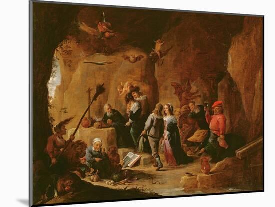The Temptation of St. Anthony-David the Younger Teniers-Mounted Giclee Print