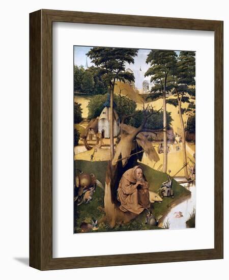 The Temptation of St-Hieronymus Bosch-Framed Art Print