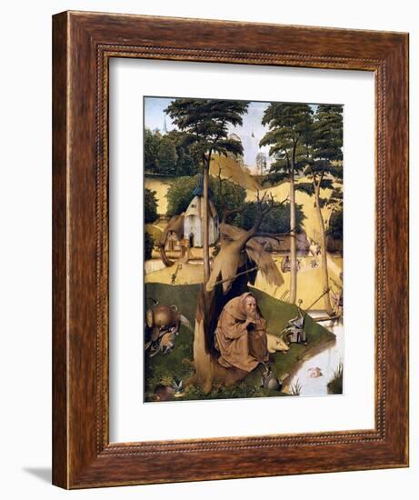 The Temptation of St-Hieronymus Bosch-Framed Art Print