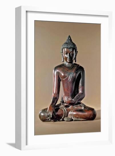 The Temptation of the Buddha-null-Framed Art Print