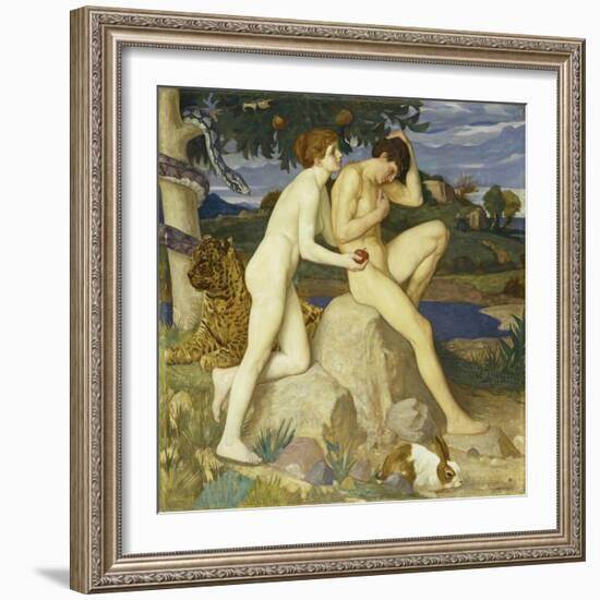 The Temptation-William Strang-Framed Giclee Print