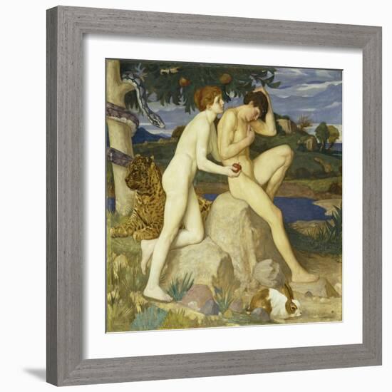 The Temptation-William Strang-Framed Giclee Print