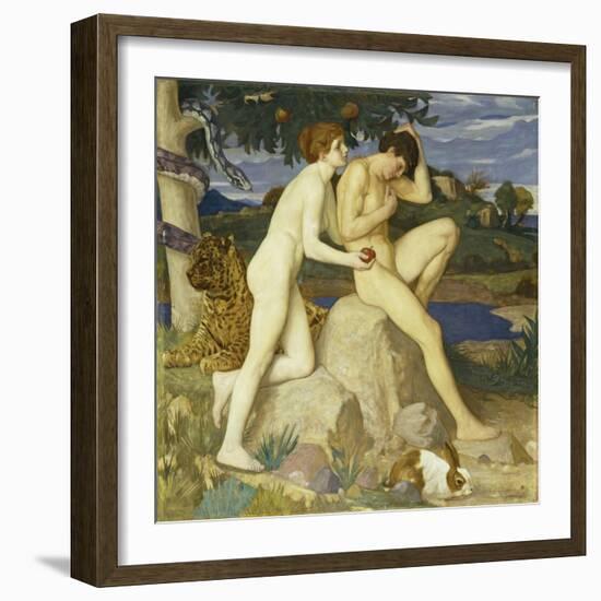 The Temptation-William Strang-Framed Giclee Print