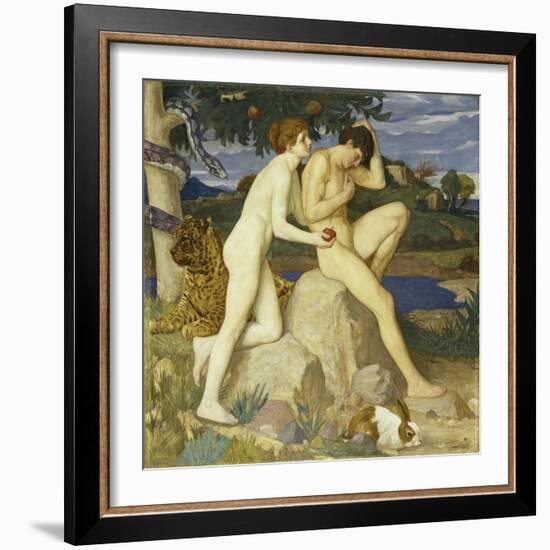 The Temptation-William Strang-Framed Giclee Print