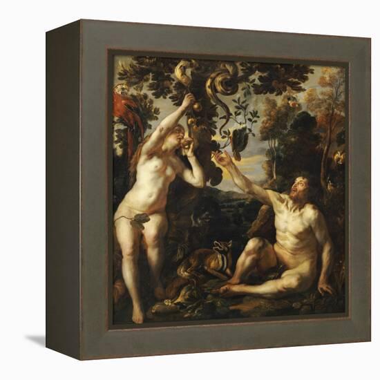 The Temptation-Jacob Jordaens-Framed Premier Image Canvas