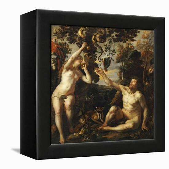 The Temptation-Jacob Jordaens-Framed Premier Image Canvas