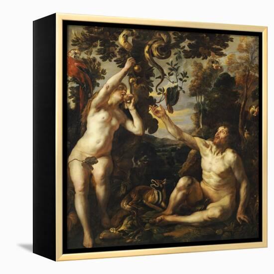 The Temptation-Jacob Jordaens-Framed Premier Image Canvas