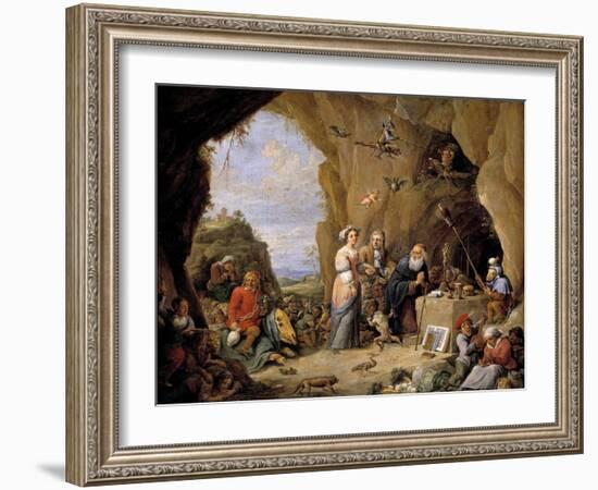 The Temptations of Saint Anthony-David Teniers the Younger-Framed Giclee Print