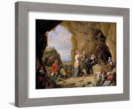 The Temptations of Saint Anthony-David Teniers the Younger-Framed Giclee Print