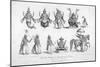 The Ten Avatars (Incarnations) of Vishnu-null-Mounted Art Print