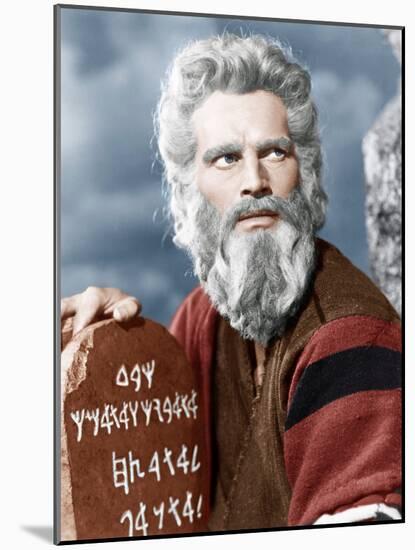 The Ten Commandment's, Charlton Heston, 1956-null-Mounted Photo