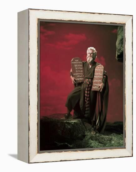 The Ten Commandments 1956 Directed by Cecil B. Demille Charlton Heston-null-Framed Stretched Canvas