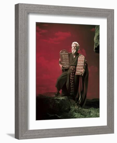 The Ten Commandments 1956 Directed by Cecil B. Demille Charlton Heston-null-Framed Photo