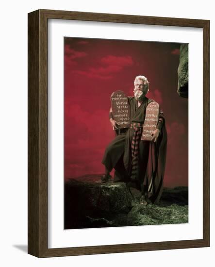 The Ten Commandments 1956 Directed by Cecil B. Demille Charlton Heston-null-Framed Photo