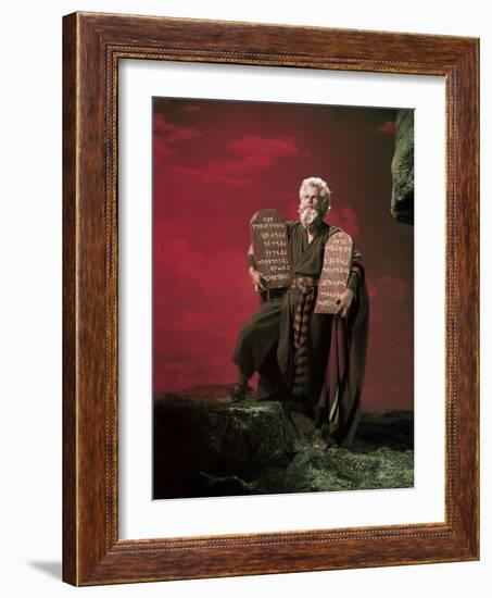 The Ten Commandments 1956 Directed by Cecil B. Demille Charlton Heston-null-Framed Photo