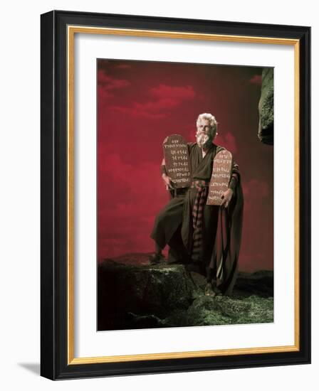 The Ten Commandments 1956 Directed by Cecil B. Demille Charlton Heston-null-Framed Photo