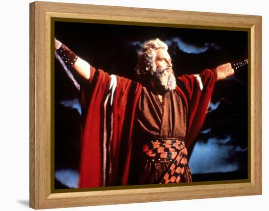 The Ten Commandments, Charlton Heston, 1956-null-Framed Stretched Canvas