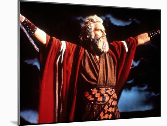 The Ten Commandments, Charlton Heston, 1956-null-Mounted Photo