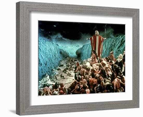 The Ten Commandments, Charlton Heston, 1956-null-Framed Photo