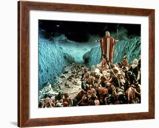 The Ten Commandments, Charlton Heston, 1956-null-Framed Photo