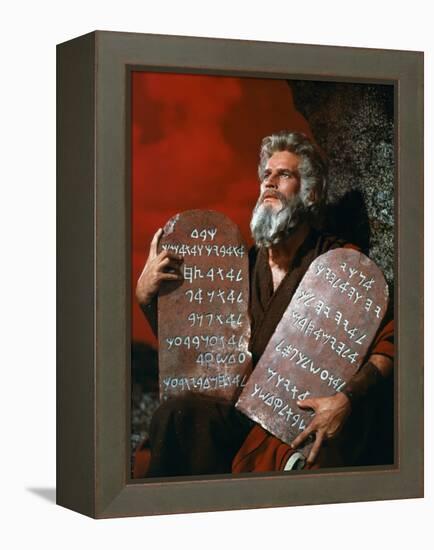 The Ten Commandments, Charlton Heston, 1956-null-Framed Stretched Canvas