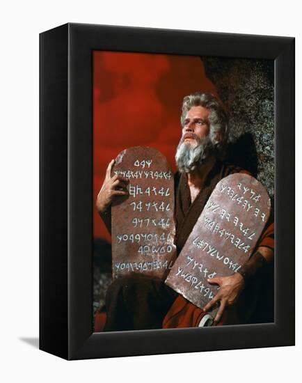 The Ten Commandments, Charlton Heston, 1956-null-Framed Stretched Canvas