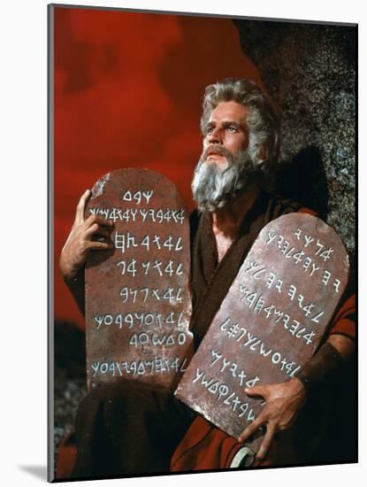 The Ten Commandments, Charlton Heston, 1956-null-Mounted Photo