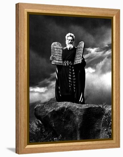 The Ten Commandments,Charlton Heston, 1956-null-Framed Stretched Canvas