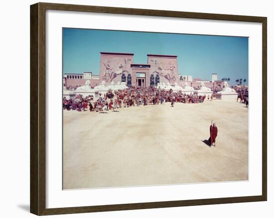 The Ten Commandments, Charlton Heston as Moses-Ralph Crane-Framed Premium Photographic Print