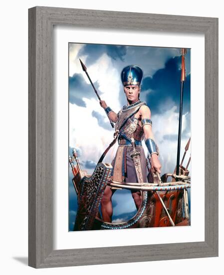 The Ten Commandments, Yul Brynner, 1956-null-Framed Photo