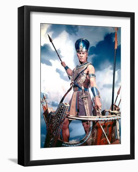 The Ten Commandments, Yul Brynner, 1956-null-Framed Photo