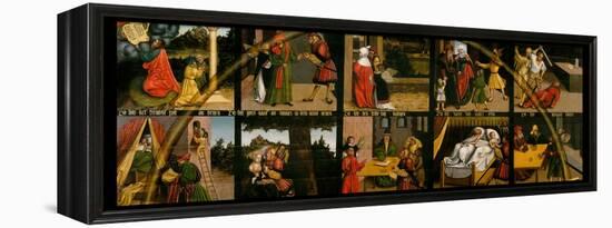 The Ten Commandments-Lucas Cranach the Elder-Framed Premier Image Canvas