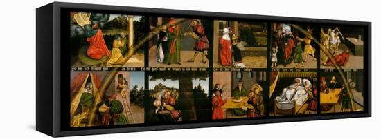 The Ten Commandments-Lucas Cranach the Elder-Framed Premier Image Canvas