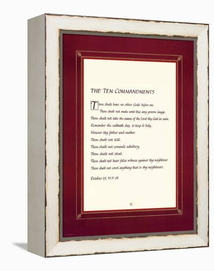 The Ten Commandments-null-Framed Stretched Canvas