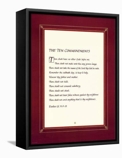 The Ten Commandments-null-Framed Stretched Canvas