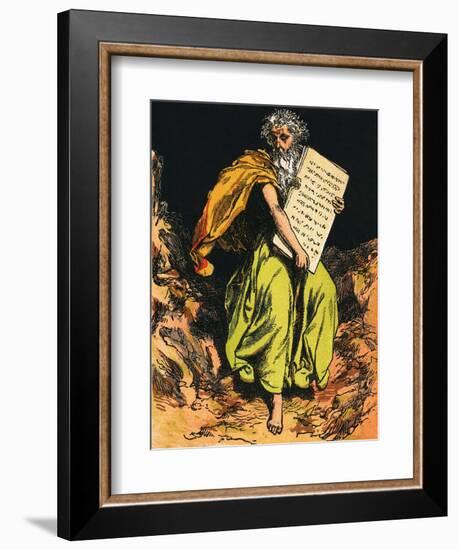 The Ten Commandments-English-Framed Giclee Print