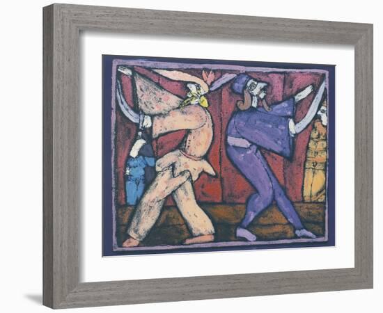 The Ten Paces (Commedia Dell'Arte)-Leslie Xuereb-Framed Giclee Print