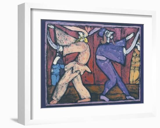 The Ten Paces (Commedia Dell'Arte)-Leslie Xuereb-Framed Giclee Print