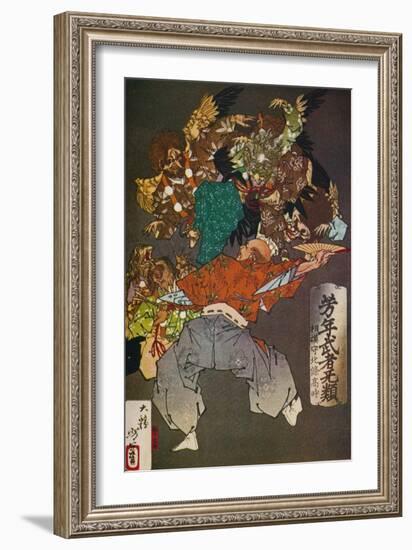 'The Tengus', c1880, (1926)-Tsukioka Yoshitoshi-Framed Giclee Print