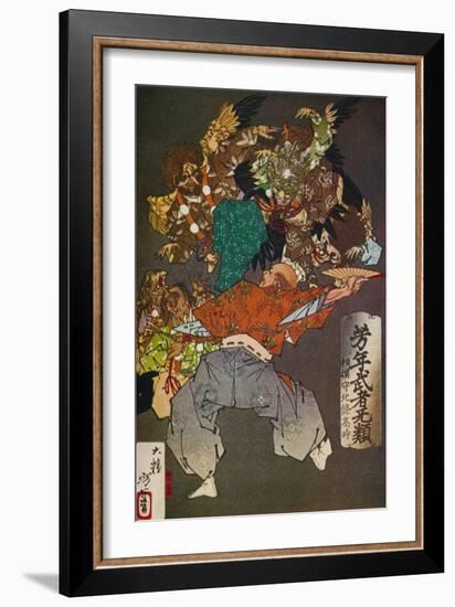 'The Tengus', c1880, (1926)-Tsukioka Yoshitoshi-Framed Giclee Print