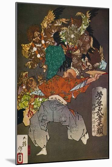 'The Tengus', c1880, (1926)-Tsukioka Yoshitoshi-Mounted Giclee Print