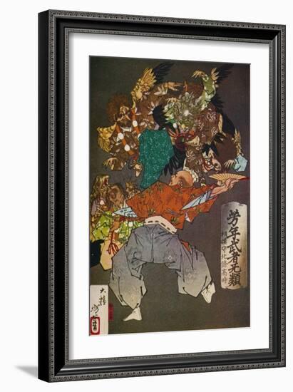 'The Tengus', c1880, (1926)-Tsukioka Yoshitoshi-Framed Giclee Print