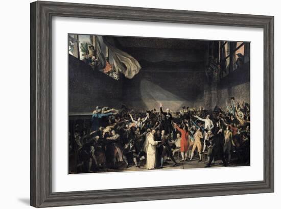 The Tennis Court Oath, 20th June 1789, 1791-Jacques-Louis David-Framed Giclee Print