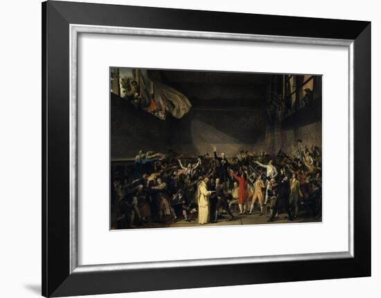 The Tennis Court Oath, June 20, 1789-Jacques Louis David-Framed Art Print