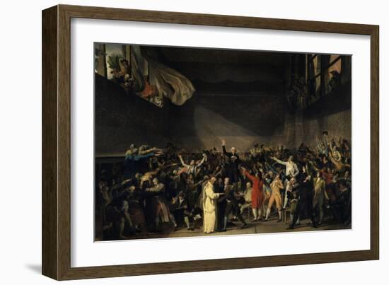 The Tennis Court Oath, June 20, 1789-Jacques Louis David-Framed Premium Giclee Print
