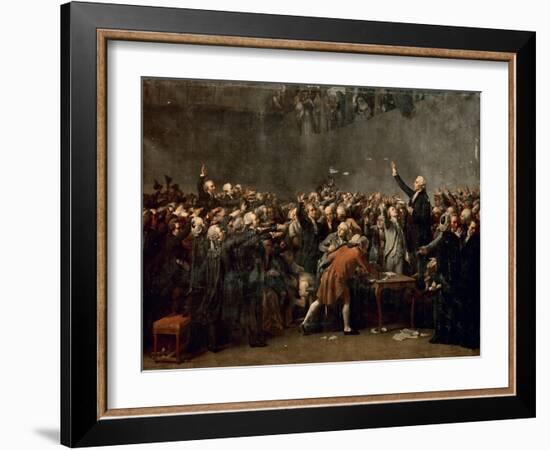 The Tennis Court Oath on 20 June 1789-Auguste Couder-Framed Giclee Print