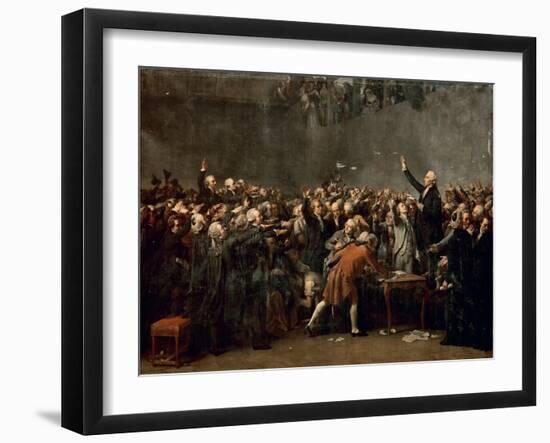 The Tennis Court Oath on 20 June 1789-Auguste Couder-Framed Giclee Print