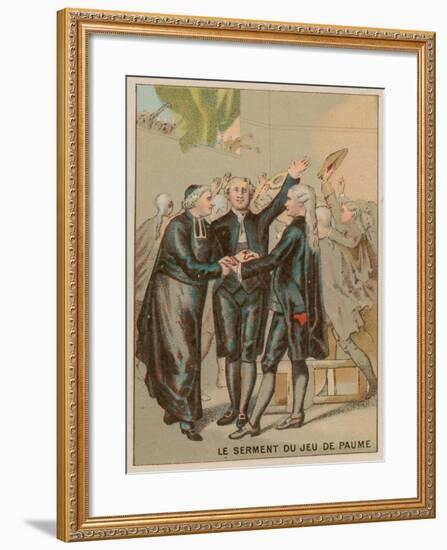 The Tennis Court Oath-null-Framed Giclee Print