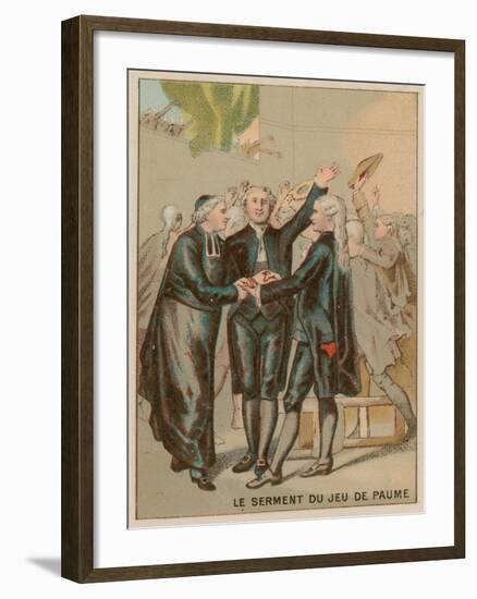 The Tennis Court Oath-null-Framed Giclee Print