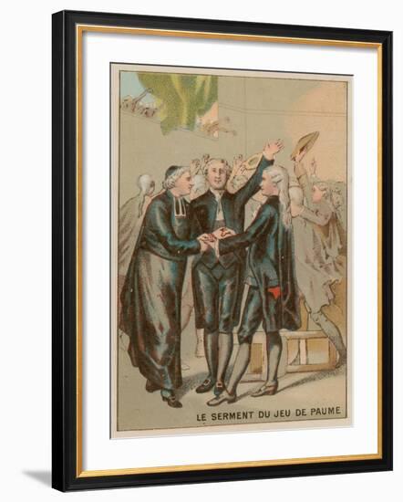 The Tennis Court Oath-null-Framed Giclee Print